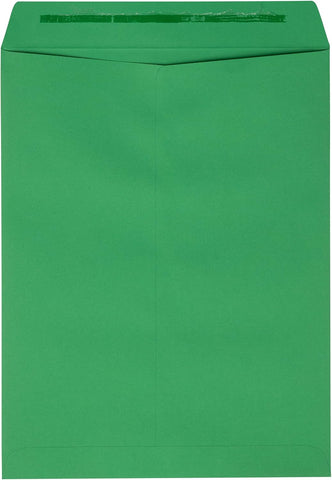 LUXPaper 9 x 12 Open End Envelopes | Peel & Press | Holiday Green | 80lb. Text | 50 Qty