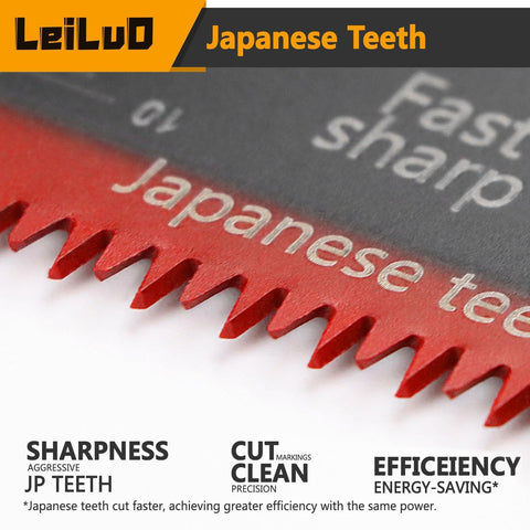 LEILUO 7Pcs Oscillating Saw Blades Wood, Japanese Teeth Multi Tool Blades
