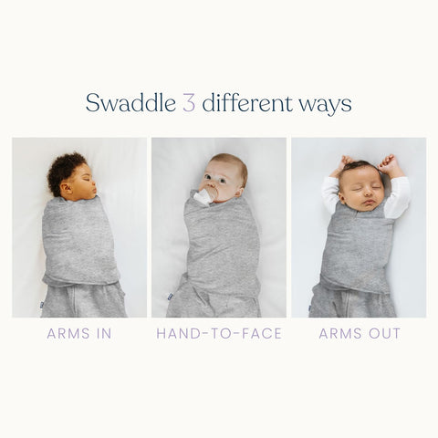 HALO Micro-Fleece Sleepsack Swaddle, 3-Way Adjustable Swaddle Blanket for Newborn and Infants, TOG 3.0 for Cold Climates, Hip Healthy, Cream, Small, 3-6 Months