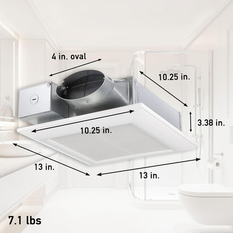 Panasonic FV-0510VS1 WhisperValue Bath Fan, 50-80-100 CFM