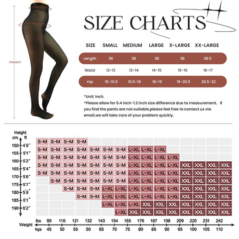 X-CHENG Fleece Lined Tights Sheer Women - Fake Translucent Warm Pantyhose Leggings Sheer Thick Tights for Winter