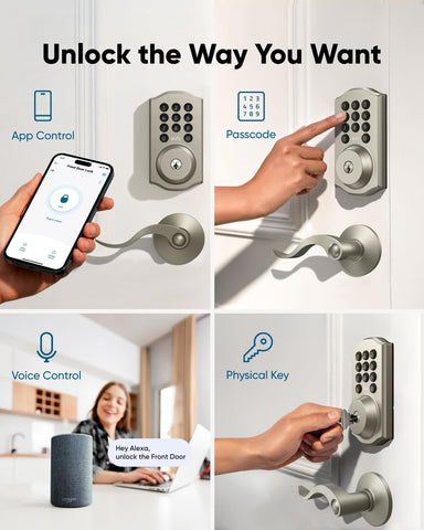 eufy Security Smart Lock C30, Keyless Entry Door Lock, Built-in Wi-Fi