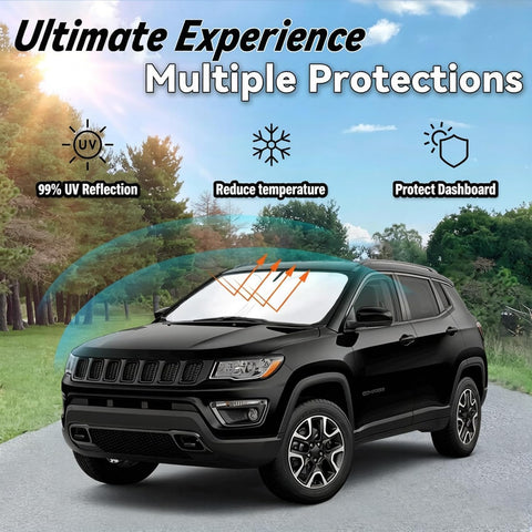 Windshield Sun Shade for Jeep Compass 2017-2025