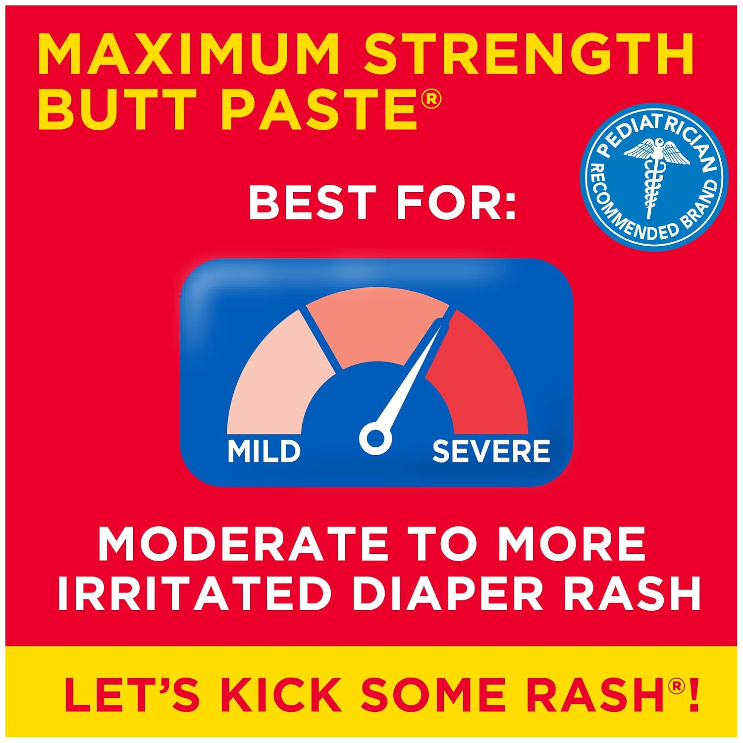 Boudreaux’s Butt Paste Maximum Strength Diaper Rash Cream, 4 Oz