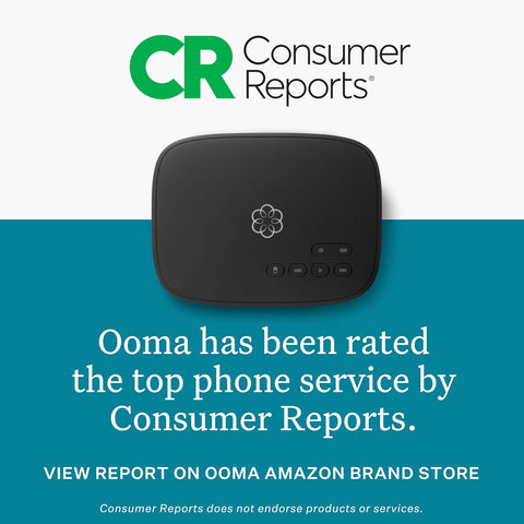 Ooma Telo VoIP Free Internet Home Phone Service: Black