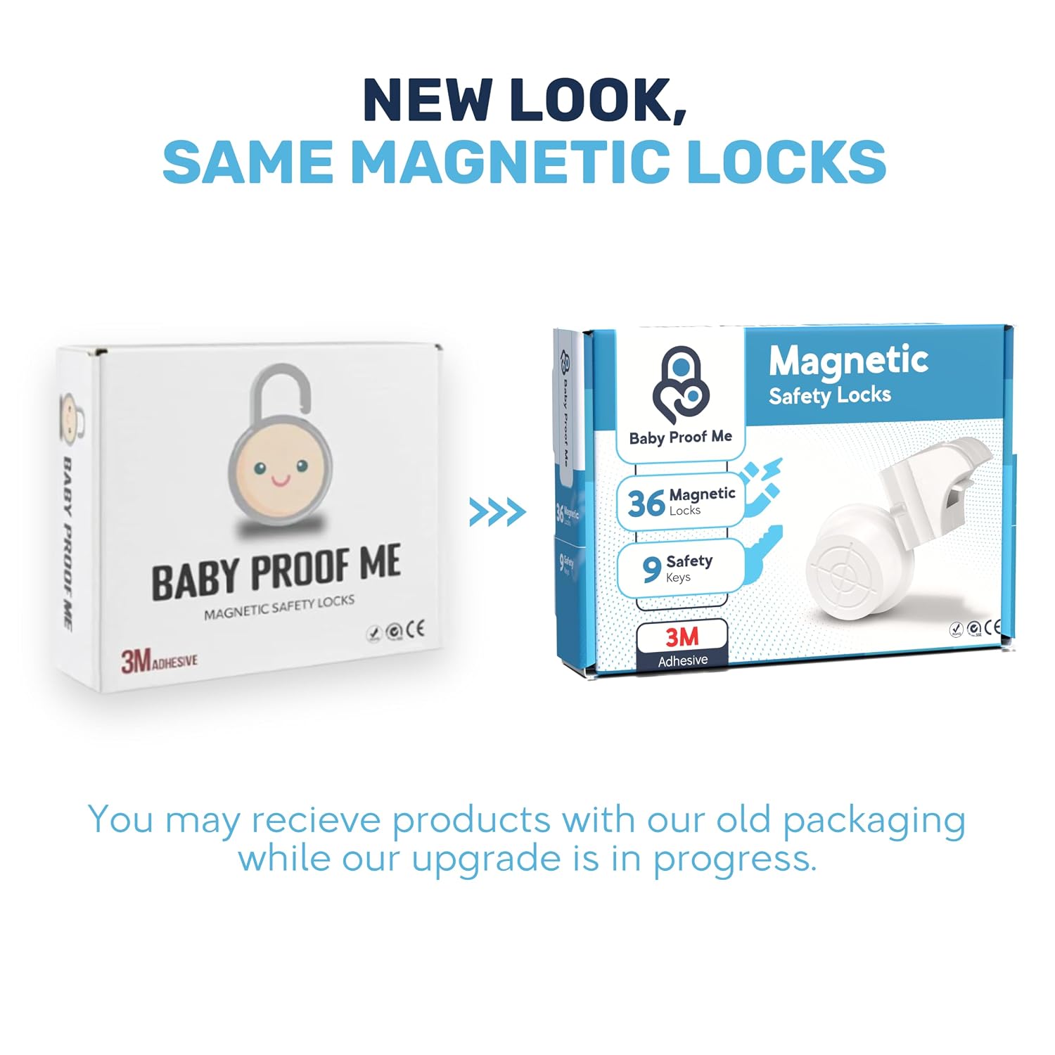 Baby Proof Me Baby Proofing Magnetic Child Safety Cabinet Locks, 36-Pack