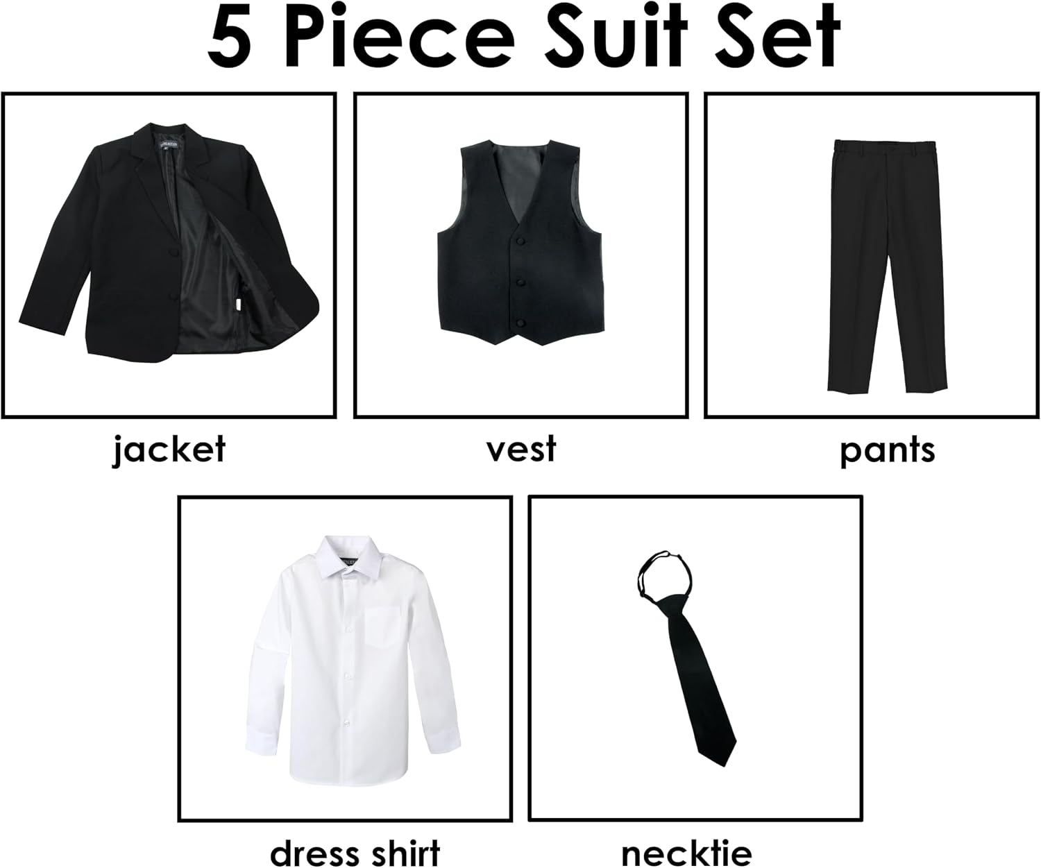 Spring Notion Baby Toddler Boys' Classic Fit Formal Suit Set –Wedding, Ring Bearers, Baptism, and Christening