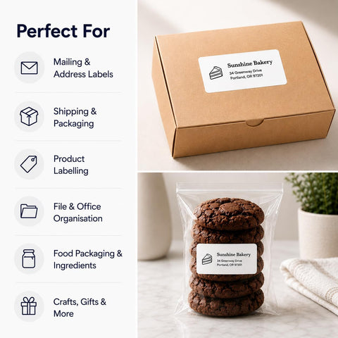 2" x 4" Labels for Printer, Printable Mailing Address Stickers - 300 Pieces