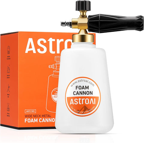 AstroAI Foam Cannon for Pressure Washer with 1/4" Quick Connect, 1.5 Liter