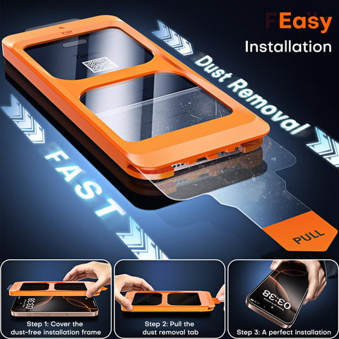 TOCOL for iPhone 16 Pro Max Privacy Screen Protector [True 25°Anti Spy], [9H+ Hardness] Tempered Glass for iPhone 16 Pro Max Full Coverage Screen Protector, Easy Installation, 2 Pack