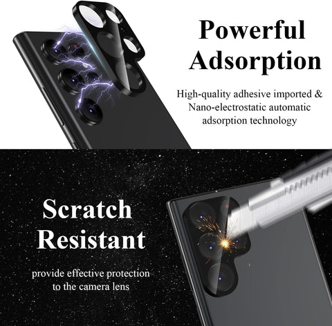 4 Pack Camera Lens Protector Compatible with Samsung Galaxy S22 Ultra