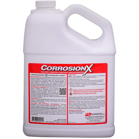 CorrosionX Rust Inhibitor, Industrial-Strength Dielectric Corrosion Prevention, Lubricant & Penetrant for Marine, Automotive, Electronics & RV Use, Protects Bolts, Cables, Engines, Parts, 1 Gallon