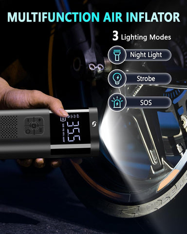 Tire Inflator Portable Air Compressor, Cordless Tire Inflator