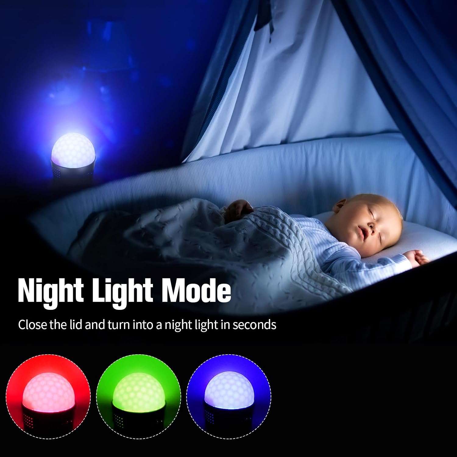 Mini Disco Ball Light,Rechargeable Party Lights,Sound Activated Strobe DJ Light,Portable Battery Operated,Night Lights Projector for Kids,Halloween,Disco Decoration for Car/Parties