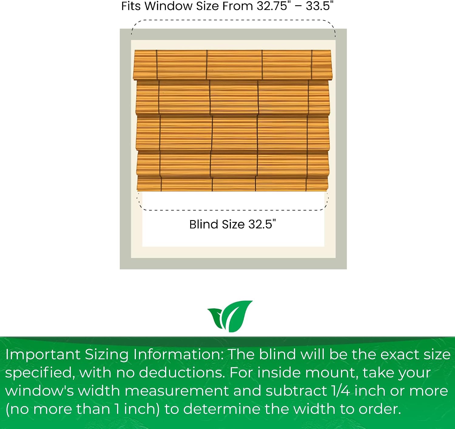Calyx Interiors Bamboo Roman Shades w Valance 32.5"W x 64"H Ceylon Chestnut