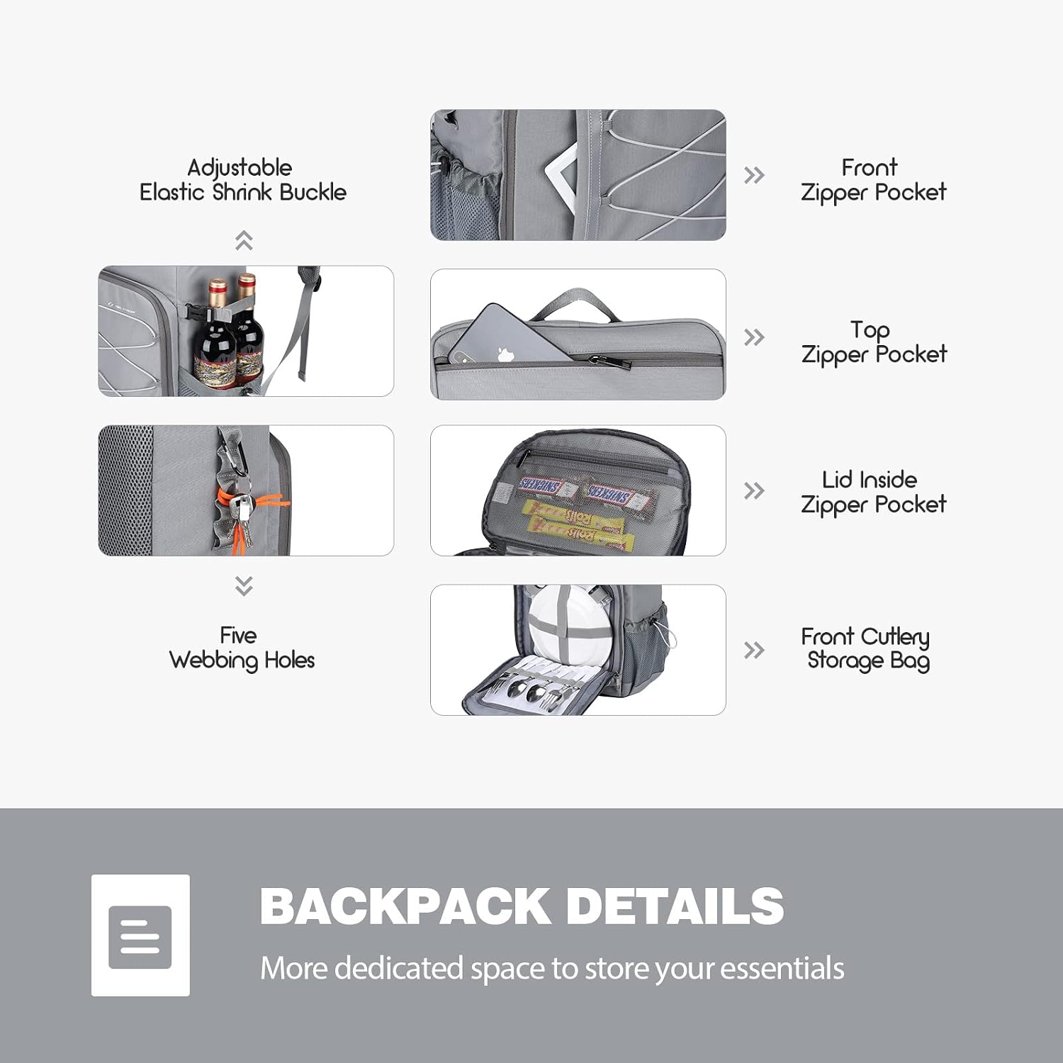 Maelstrom 35/50Can Insulated Cooler Backpack, Leakproof Soft Lunch Ice Bag