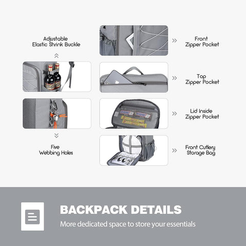 Maelstrom 35/50Can Insulated Cooler Backpack, Leakproof Soft Lunch Ice Bag