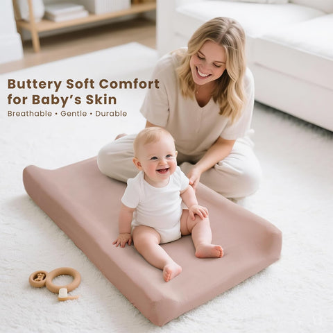 Konssy 3 Pack Stretchy Changing Pad Covers, 32"x16" Changing Table Sheets