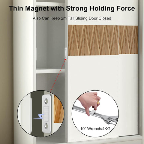 Cabinet Door Magnets Jiayi 10 Pack Ultra Thin Magnetic Door Catch Stainless Steel Drawer Magnet Catch for Sliding Door Closure Kitchen Cabinet Closer Cupboard Closet Door Magnetic Latches Hardware