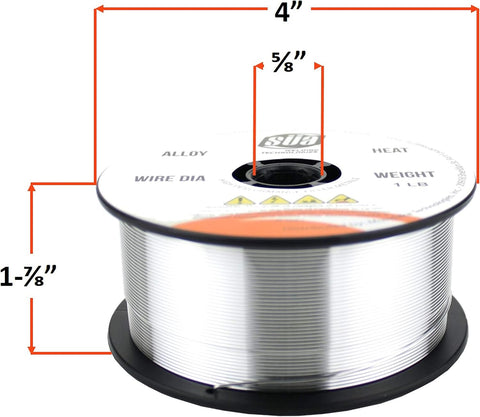 SÜA - ER4043 - MIG Aluminum Welding Wire - 1 Lb x 0.035'' (6 SPOOLS)