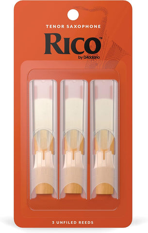 D’Addario Woodwinds - Rico Tenor Sax Reeds - Tenor Saxophone Reeds - Tenor Reeds Crafted for Beginners, Students, Educators - Strength 1.5, 50-Pack
