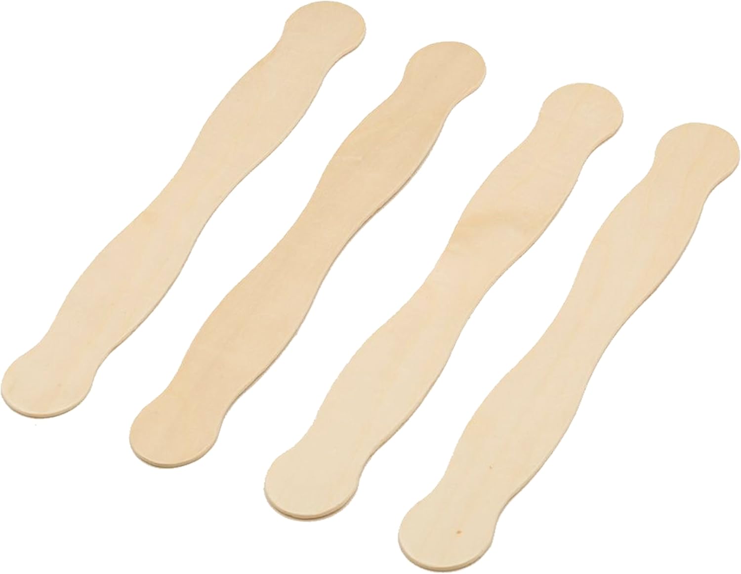 Wooden 8" Fan Handles, Wedding Programs, or Paint Mixing, Pack 1000, Jumbo Craft Popsicle Sticks for Auction Bid Paddles, Wooden Wavy Flat Stems for Any DIY Crafting Supplies Kit, by Woodpeckers