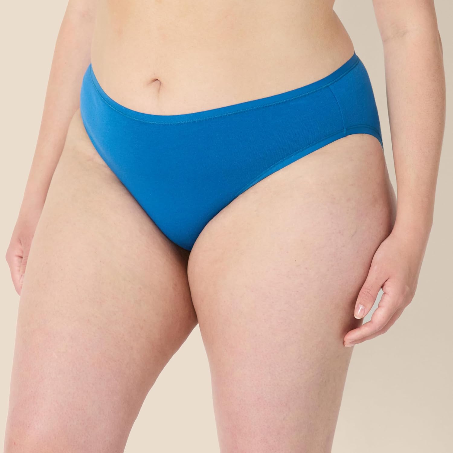 Amazon Essentials Women's Cotton Spandex Bikini Brief Underwear (Available in Plus Size)