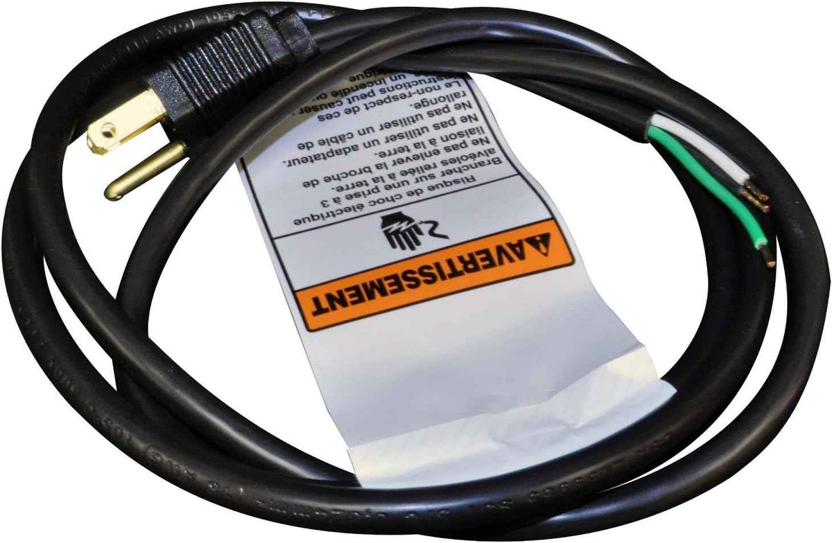 Whirlpool W10613691 Genuine OEM Power Cord For Range Hoods, 5 Feet Black Accessory – Replaces 3370315RP, 1550317, AH2367498, EA2367498, PS2367498