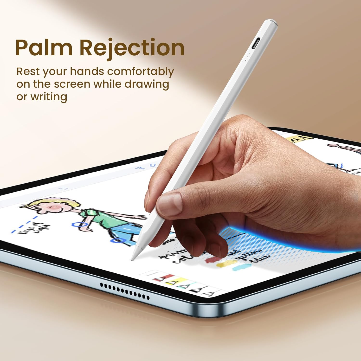 Hastraith Stylus Pen for iPad 2018-2026,13Min Fast Charge Apple iPad Pencil