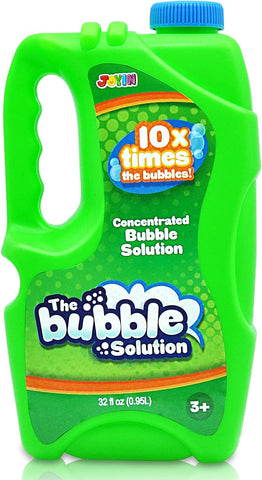 JOYIN 32 OZ Concentrated Bubble Solution for Bubble Machines (Up to 2.5 Gallons), Concentrated Solution Refills for Machine, Wands, Blower, Easter, Kids, Parties