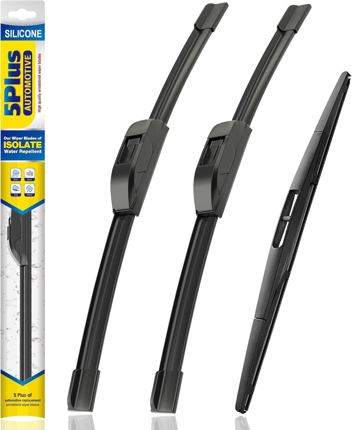 5 PLUS Silicone Windshield Wipers Fits Subaru Outback 2015-2019 (3 PACK)