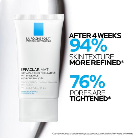 La Roche-Posay Effaclar Mat Oil Free Face Moisturizer for Oily Skin
