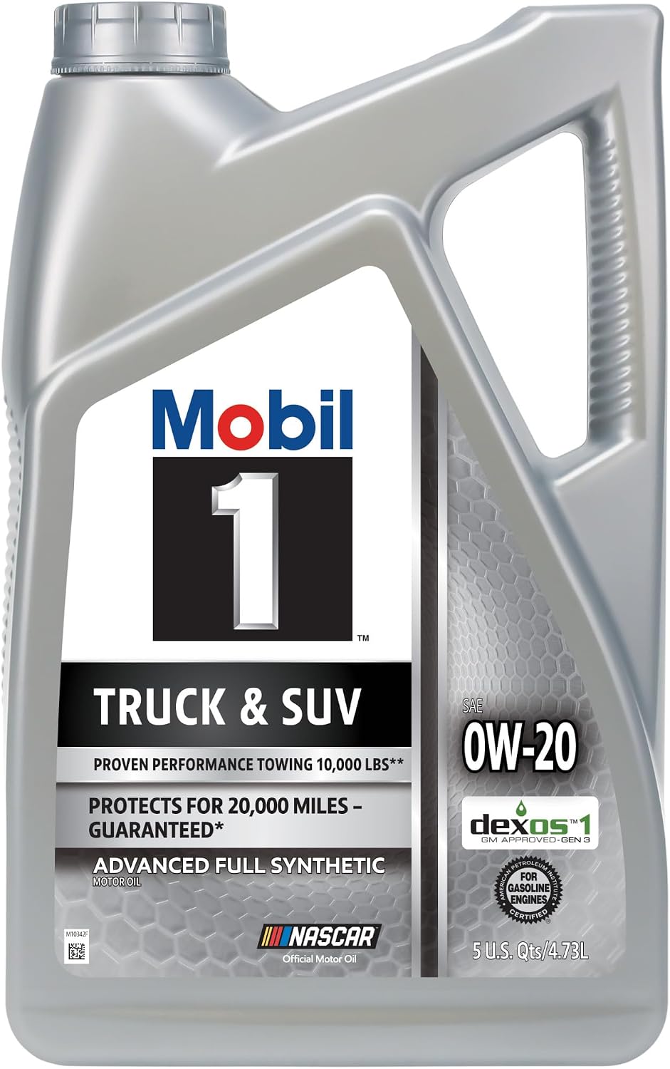 Mobil 1 Truck & SUV Full Synthetic Motor Oil 0W-20, 5 Quart