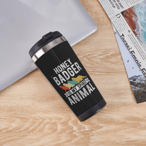 bsapp My Spirit Animal Is Honey Badger Insulated Tumbler 13 oz Stainless Steel Vacuum Coffee Mug