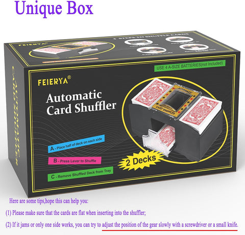 FEIERYA Automatic Card Shuffler 2/1/4/6 Deck