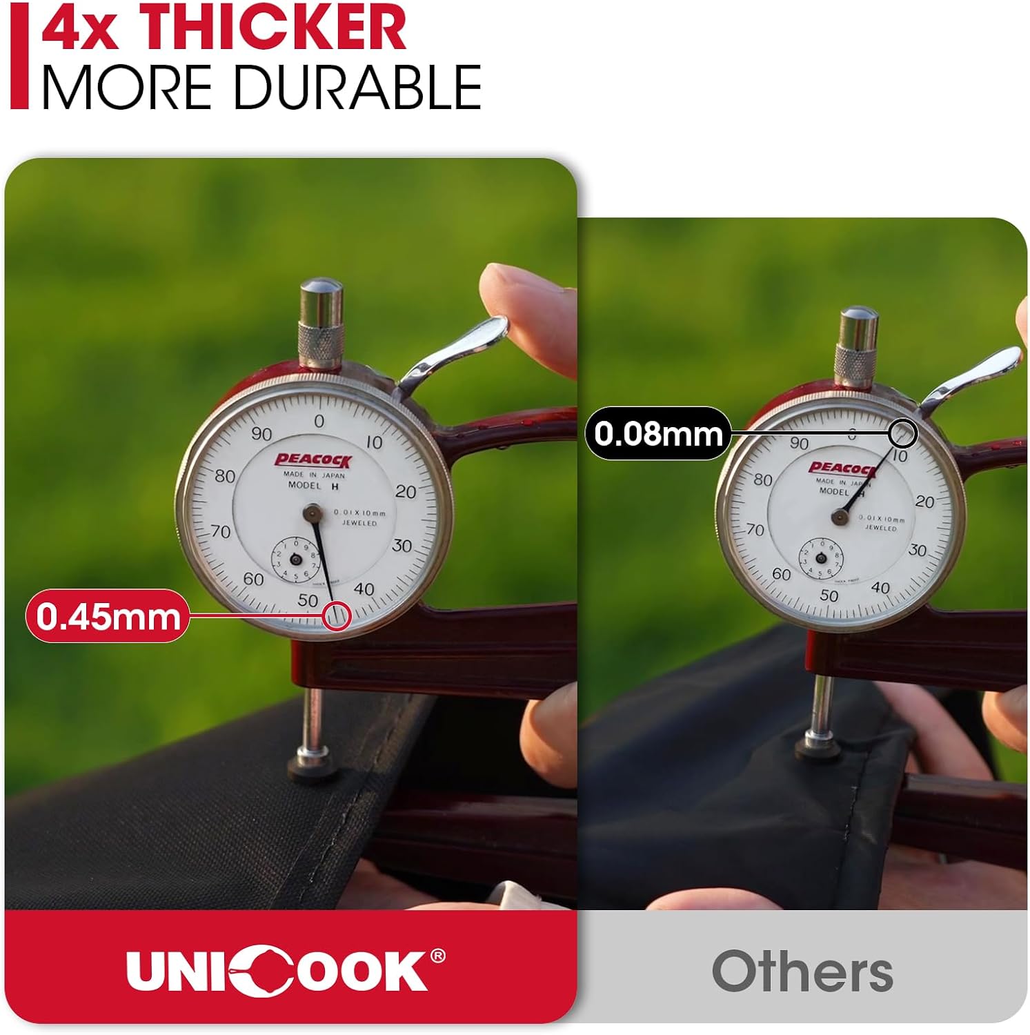 Unicook 32 Inch Small Grill Cover for Outdoor Grill Heavy Duty Waterproof