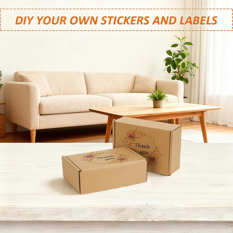 HORLIMER 6x4x2 inches Shipping Boxes Set of 25, Brown Corrugated Cardboard Box Literature Mailer