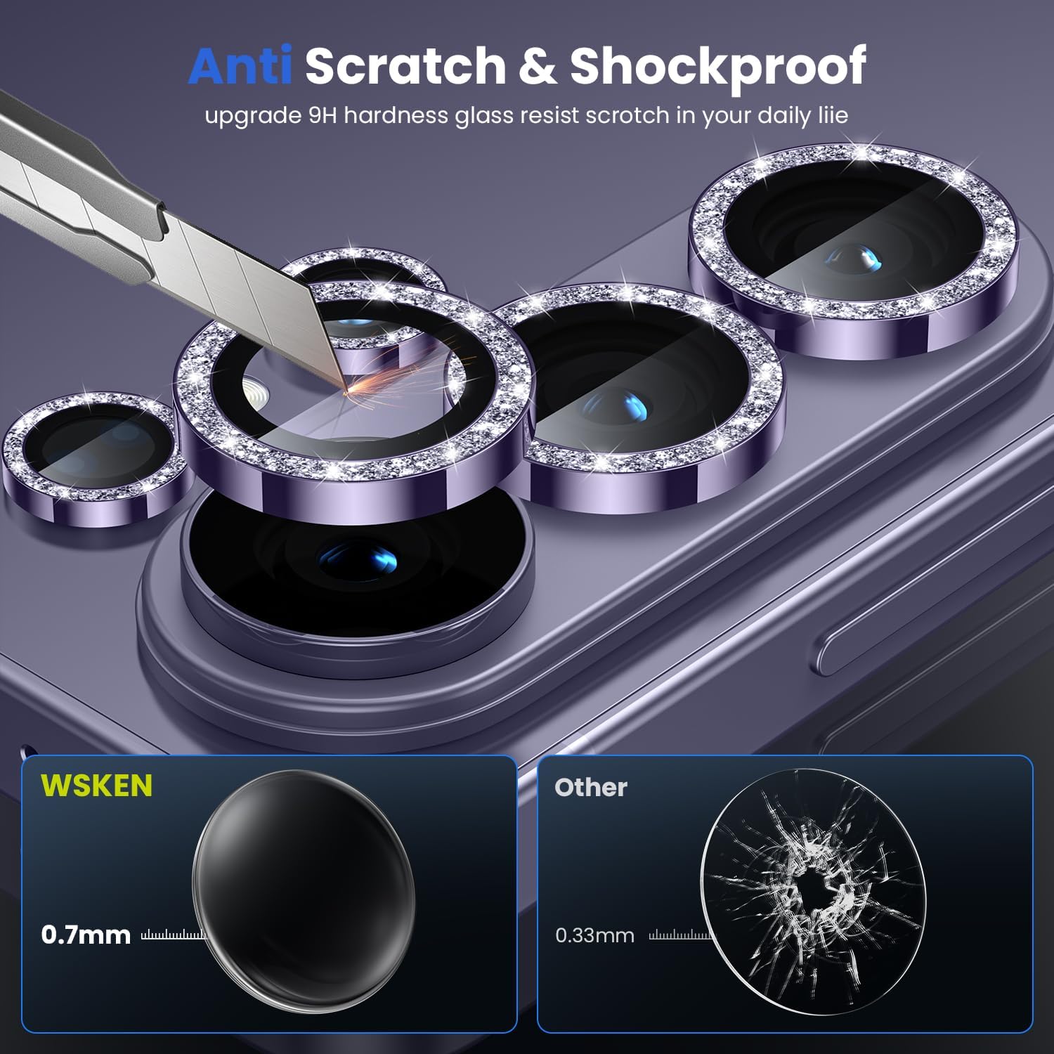 WSKEN for Samsung Galaxy S26 Ultra Camera Lens Protector - Ultra Thin