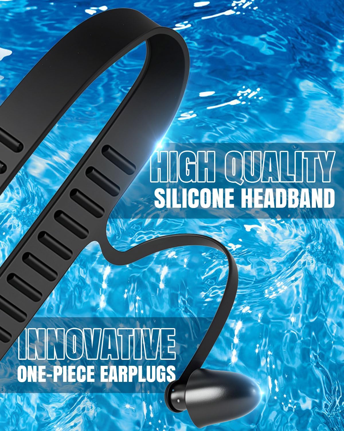 Swim Goggles 2 Pack, Wide View Anti Fog&UV Swimming Goggles for Audlt, No Leak Pool Beach Essentials for Men Women