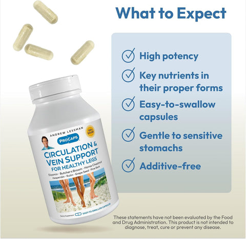 ANDREW LESSMAN ProCaps Circulation & Vein Support 360 Capsules