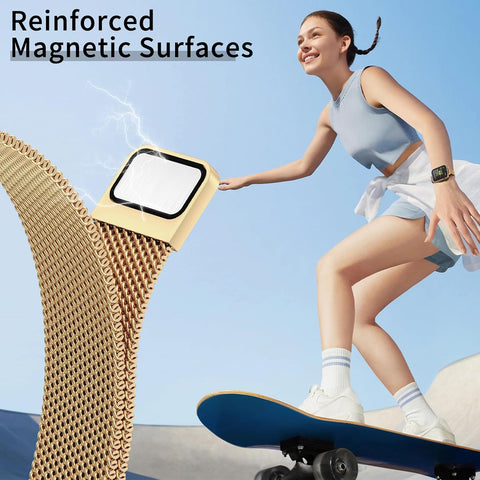 MARGE PLUS Slim Milanese Magnetic Loop Compatible with Apple Watch Bands