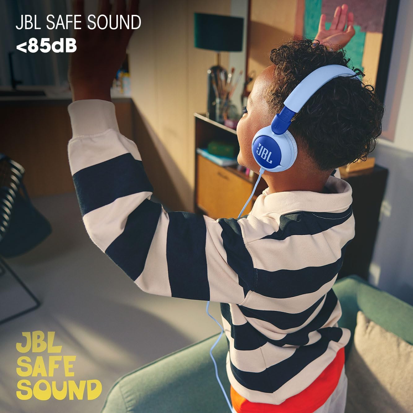 JBL Junior 320 Kids Headphones, Wired, Volume-Limited - Purple
