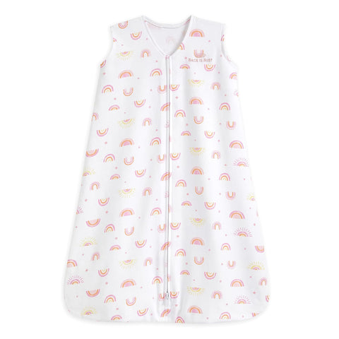 HALO SleepSack, 100% Cotton Wearable Blanket, Swaddle Transition Sleeping Bag, TOG 0.5, Animal Paint, Large, 12-18 Months