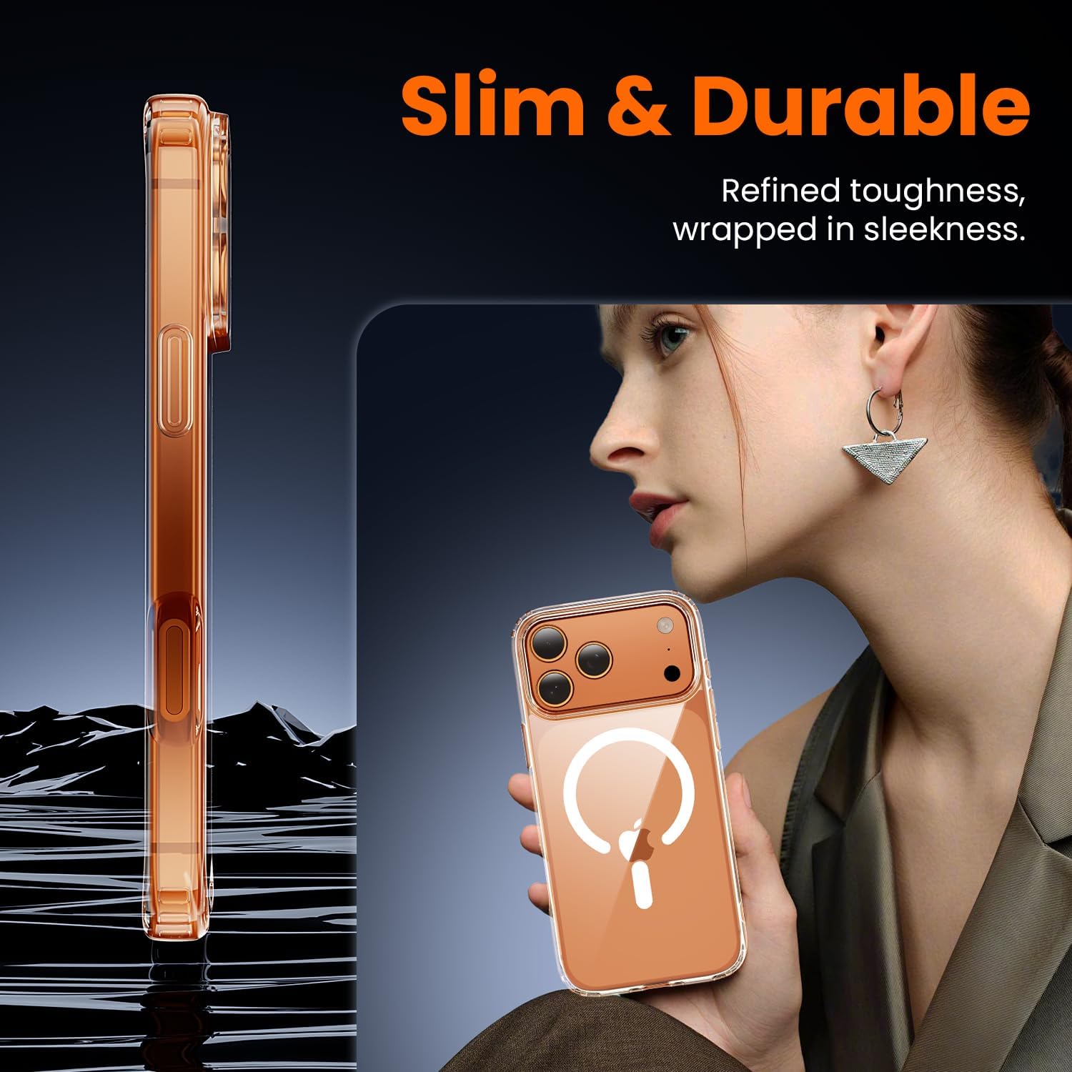 toushion 3 in 1 for iPhone 17 Pro Max Case Clear