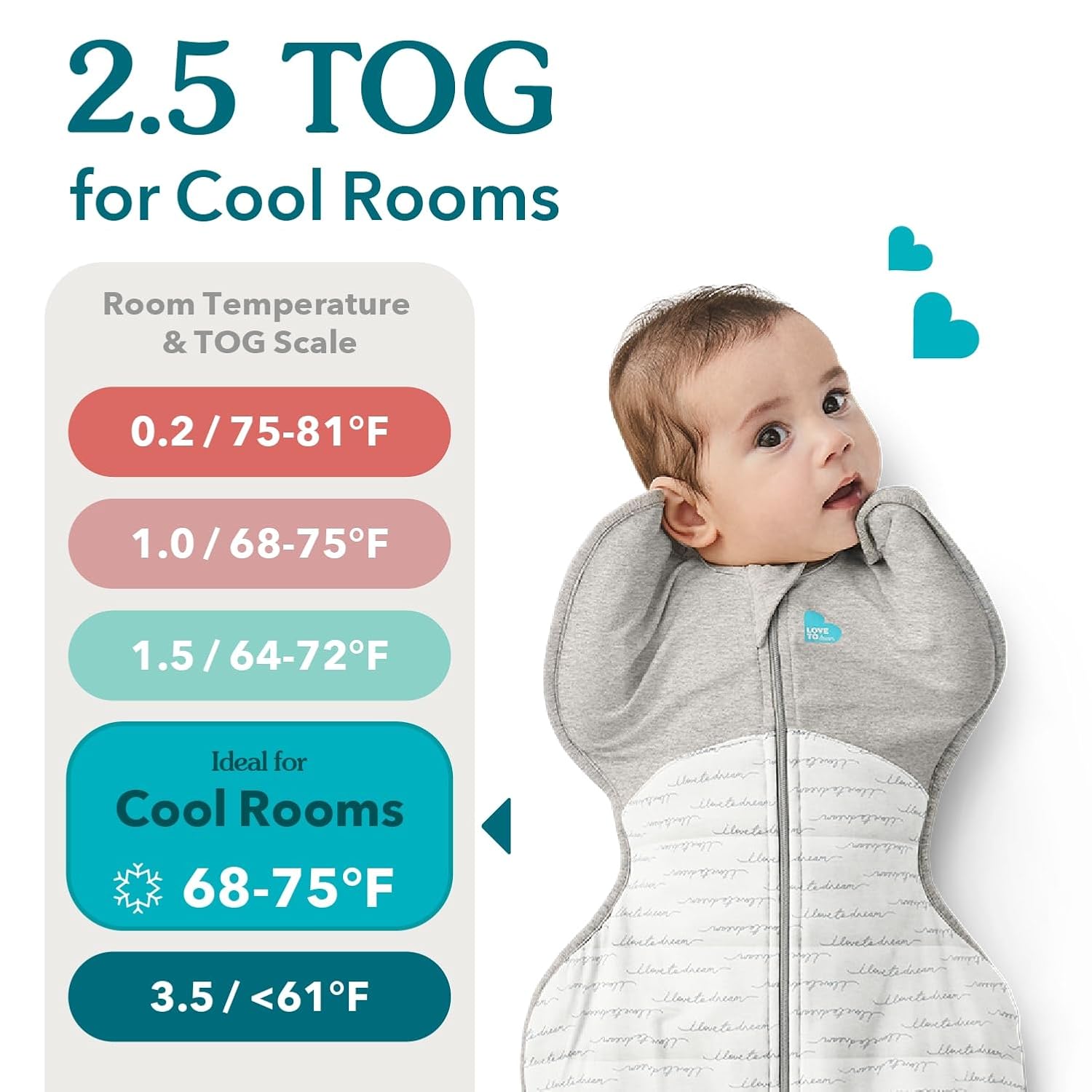 Love to Dream Swaddle Up Warm | 2.5 TOG, 5-8.5 lbs, Olive