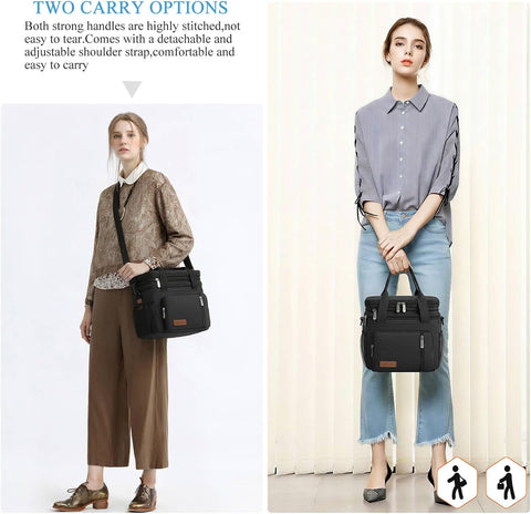 MIYCOO Lunch Bag & Lunch Box for Men Women, Double Deck & Leakproof