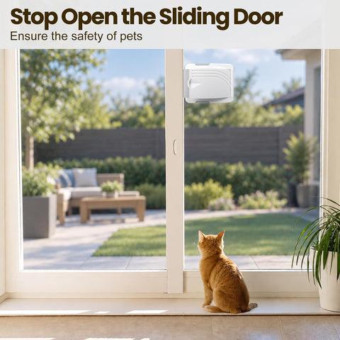 STERGDE Sliding Door Lock Bar Secures Your Home and Pets (6 Pack -Grey)