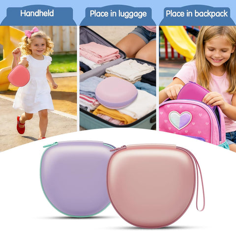 Kids Headphones Case for Folding Headphone, Blue (Case Only)