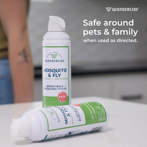 Wondercide - Mosquito and Fly Aerosol Spray - 10 oz, 2-Pack
