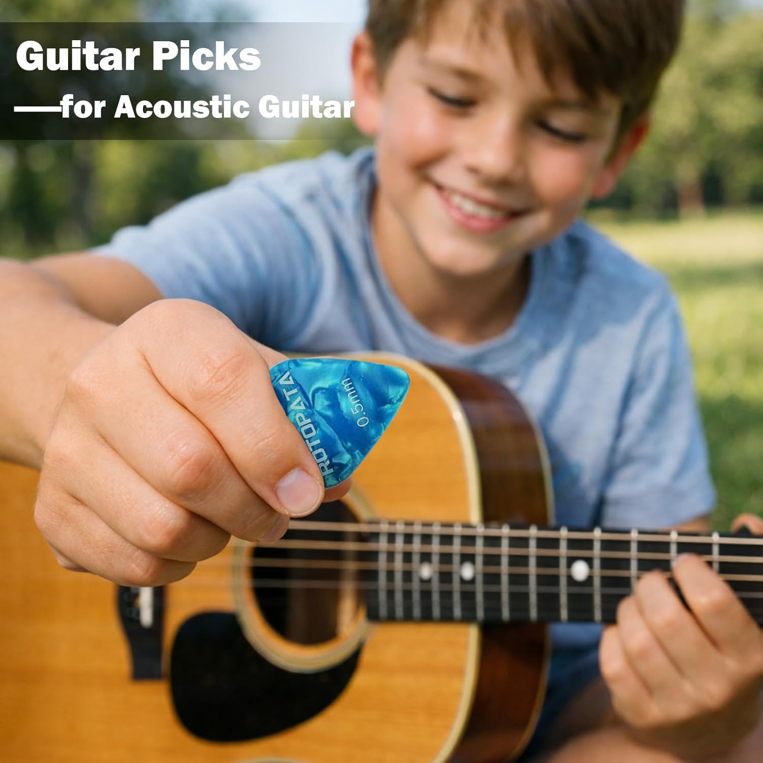 ROTOPATA 15 Pack Guitar Picks Variety Pack with Organizer Box